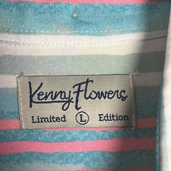 Kenny Flowers Mayakoba Hawaiian Short Sleeve Button Down Shirt Size Large - Picture 5 of 12